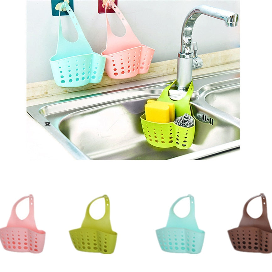 Sink Shelf Soap Sponge Drain Rack Bathroom Holder Kitchen