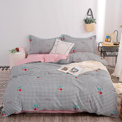 3/4 king queen size textiles home bedding Nordic style bedding sheets pillowcases bedding covers men and women bedding