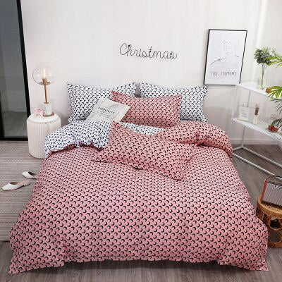 3/4 king queen size textiles home bedding Nordic style bedding sheets pillowcases bedding covers men and women bedding