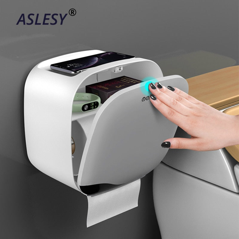 Waterproof Toilet Paper Holder Wall Mounted Tissue Box Double Layer Toilet Paper Holders for Kitchen Bathroom Towel Dispenser