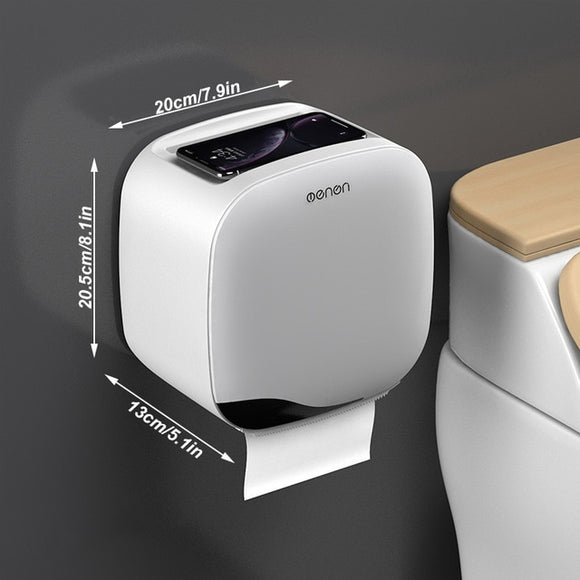 Waterproof Toilet Paper Holder Wall Mounted Tissue Box Double Layer Toilet Paper Holders for Kitchen Bathroom Towel Dispenser