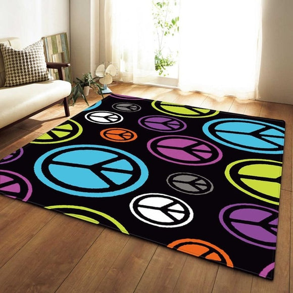 Modern Colorful Rug Bedroom Kids Room Play Mat Carpet Flannel Memory Foam Area Rugs Large Carpet for Living Room Home Decorative