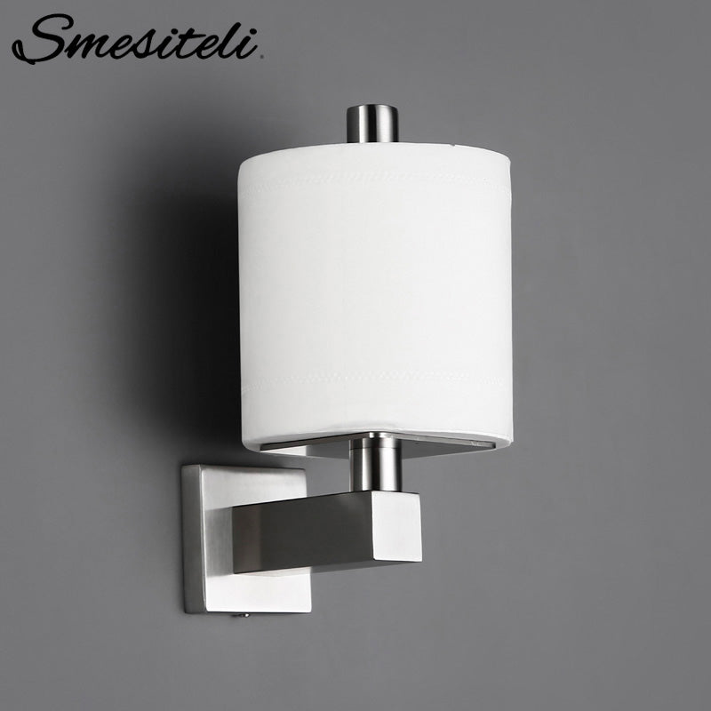 Smesiteli Bathroom Stainless Steel Paper Towel Holder Erected Hanging Kitchen Cloth Roll Toilet Paper Holder With Coverplinth