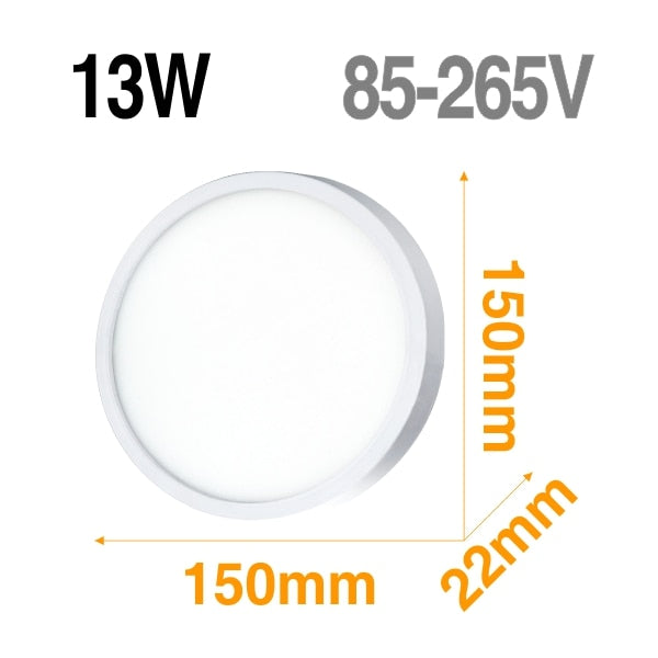 LED Panel Lamp LED Ceiling Light 48W 36W 24W 18W 13W 9W 6W Down Light Surface Mounted AC 85-265V Modern Lamp For Home Lighting