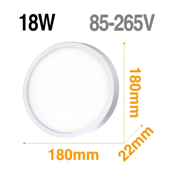 LED Panel Lamp LED Ceiling Light 48W 36W 24W 18W 13W 9W 6W Down Light Surface Mounted AC 85-265V Modern Lamp For Home Lighting