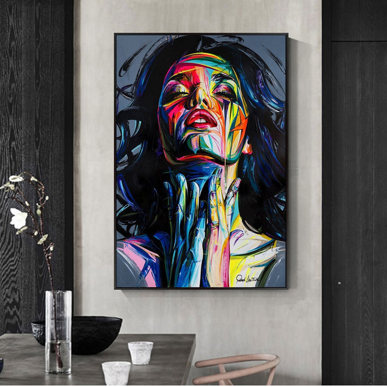 Street Graffiti Wall Art Canvas Prints Abstract Pop Art Girls Watercolor Canvas Paintings On The Wall Pictures For Home Decor