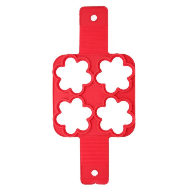 Fabricante de panqueca antiaderente ferramenta de cozimento redondo coração panqueca fabricante ovo panela ovos molde cozinha cozimento acessórios