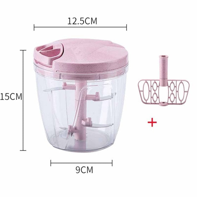 Picadora Manual de frutas y verduras, picadora Manual, picadora Manual de alimentos, molinillo para nueces y cebolla, picadora, trituradora, accesorios de cocina multifunción