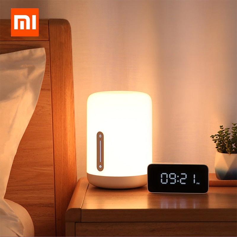 Xiaomi Mijia Bedside Lamp 2 Smart Light voice control touch switch Mi home app Led bulb  For Apple Homekit Siri & xiaoai clock