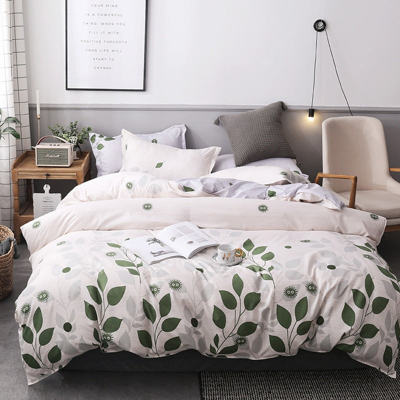 3/4 king queen size textiles home bedding Nordic style bedding sheets pillowcases bedding covers men and women bedding