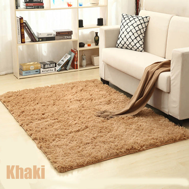 Shaggy Carpet For Living Room Home Warm Plush Floor Rugs