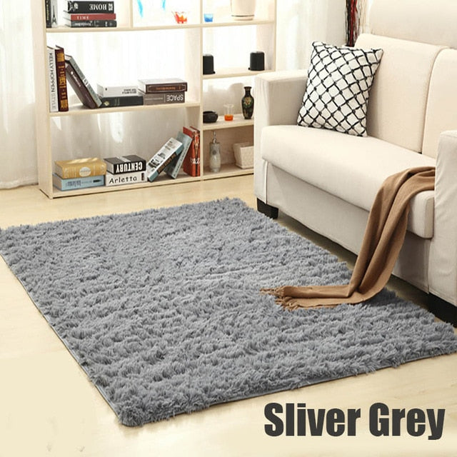 Shaggy Carpet For Living Room Home Warm Plush Floor Rugs