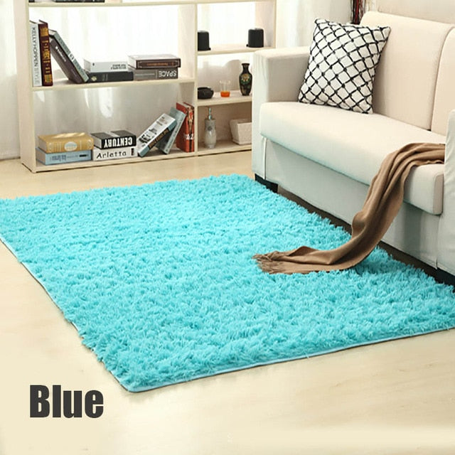 Shaggy Carpet For Living Room Home Warm Plush Floor Rugs