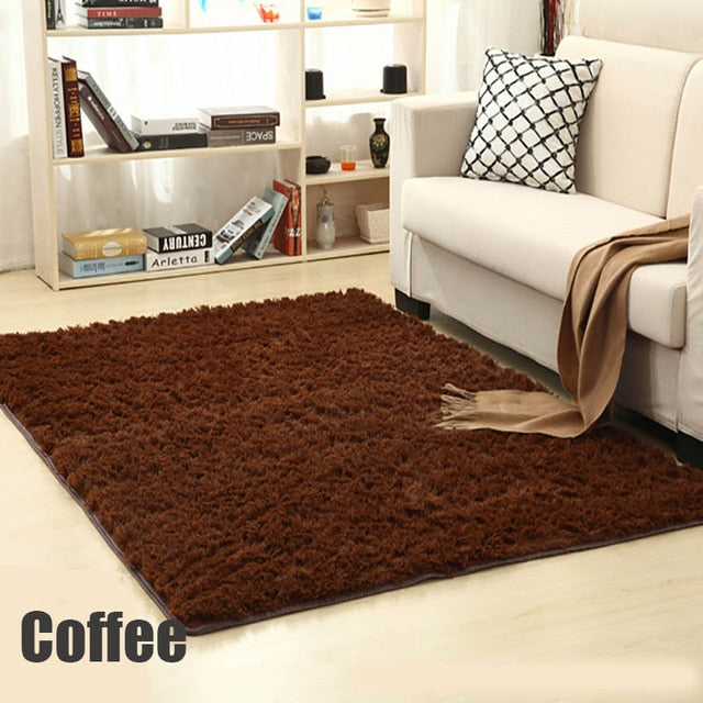 Shaggy Carpet For Living Room Home Warm Plush Floor Rugs