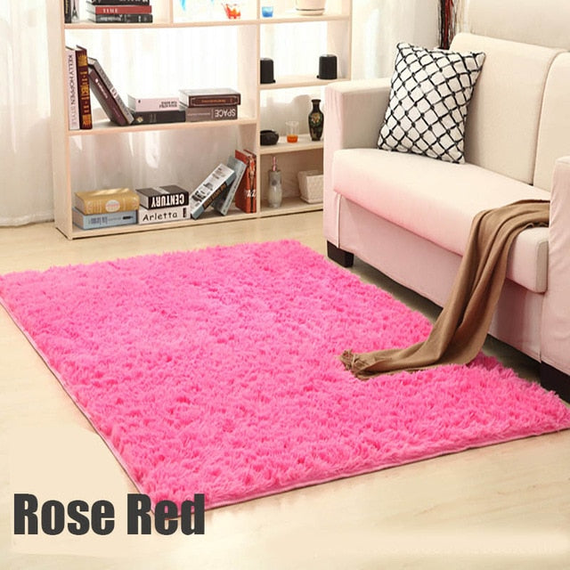 Shaggy Carpet For Living Room Home Warm Plush Floor Rugs