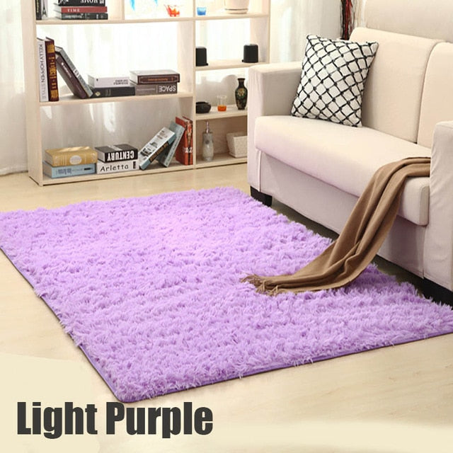 Shaggy Carpet For Living Room Home Warm Plush Floor Rugs