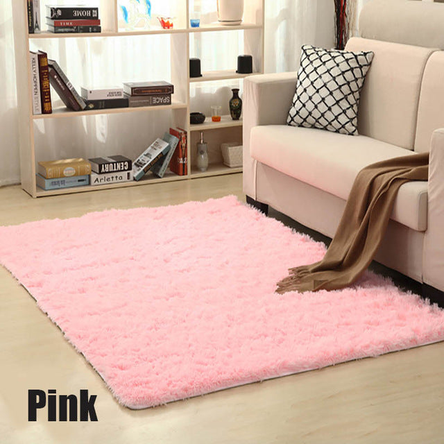 Shaggy Carpet For Living Room Home Warm Plush Floor Rugs
