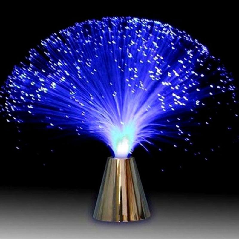 Multicolor LED Fiber Optic Light Night Lamp Holiday Christmas Wedding Home Decoration Nighting Lighting Lamps