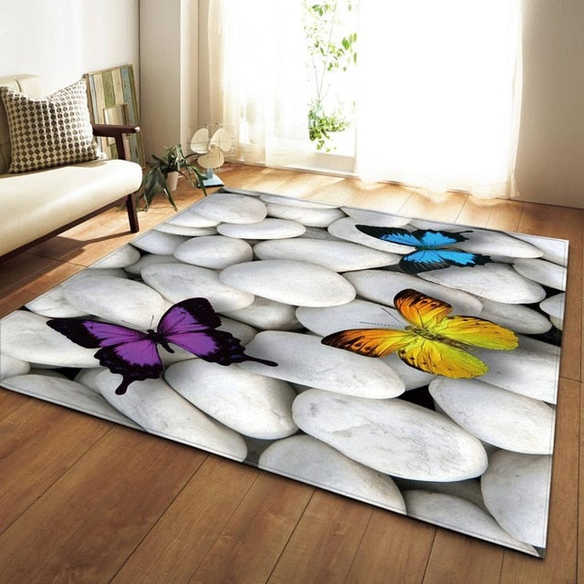 Nordic Carpets Soft Flannel 3D Printed Area Rugs Parlor Galaxy Space