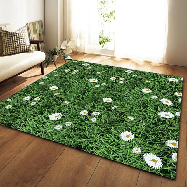 Nordic Carpets Soft Flannel 3D Printed Area Rugs Parlor Galaxy Space