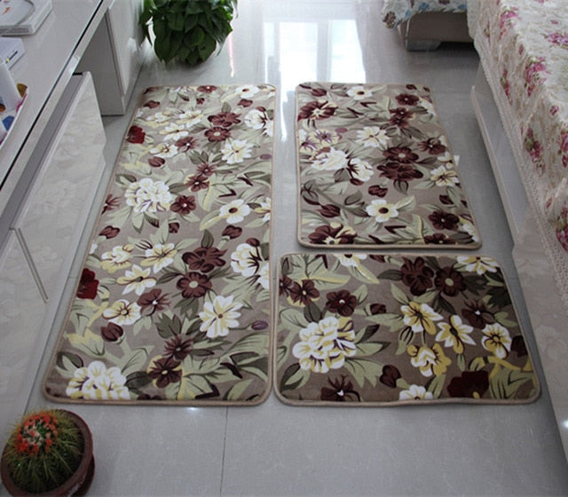 Soft Bath Mat Set Water Absorption Bathroom Carpet Rug