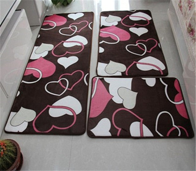 Soft Bath Mat Set Water Absorption Bathroom Carpet Rug
