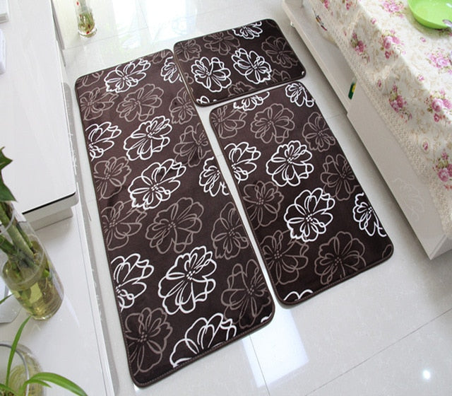 Soft Bath Mat Set Water Absorption Bathroom Carpet Rug