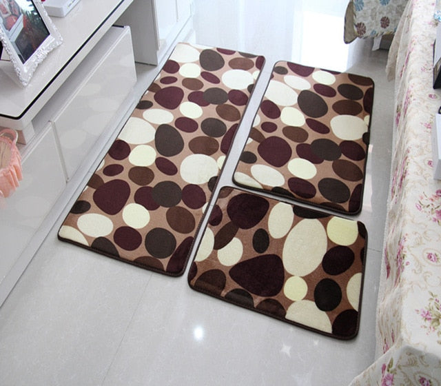 Soft Bath Mat Set Water Absorption Bathroom Carpet Rug
