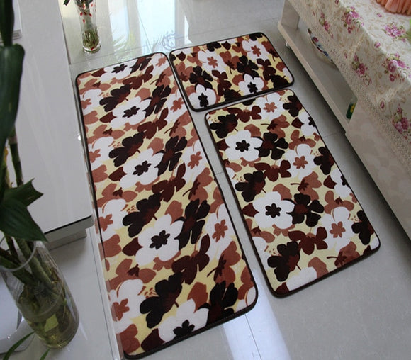 Soft Bath Mat Set Water Absorption Bathroom Carpet Rug