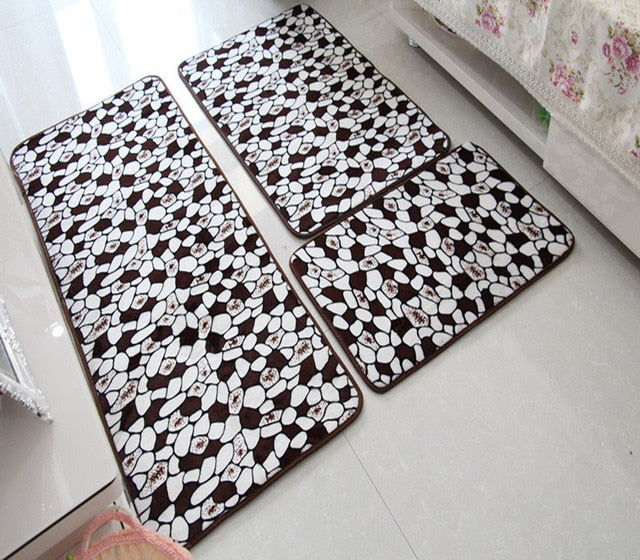 Soft Bath Mat Set Water Absorption Bathroom Carpet Rug